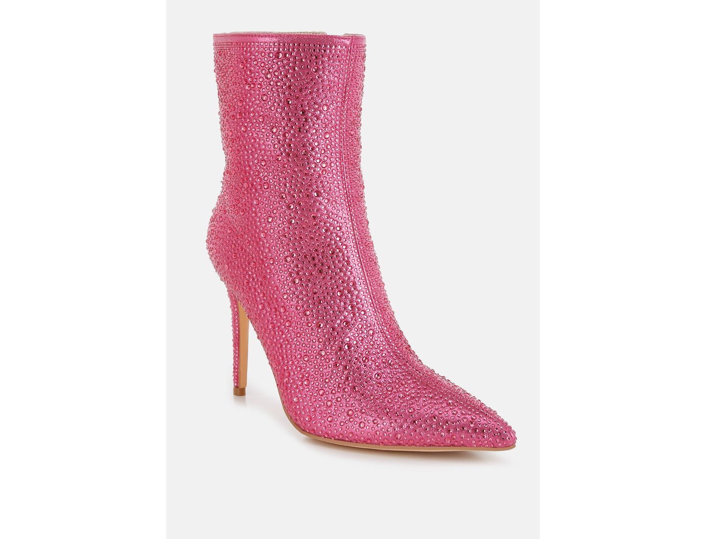 Женские ботинки London Rag Anun Rhinestones Embellished High Ankle, цвет: Розовый — фото 3