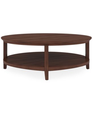 47" Solid Wood Hedworth Round Coffee Table