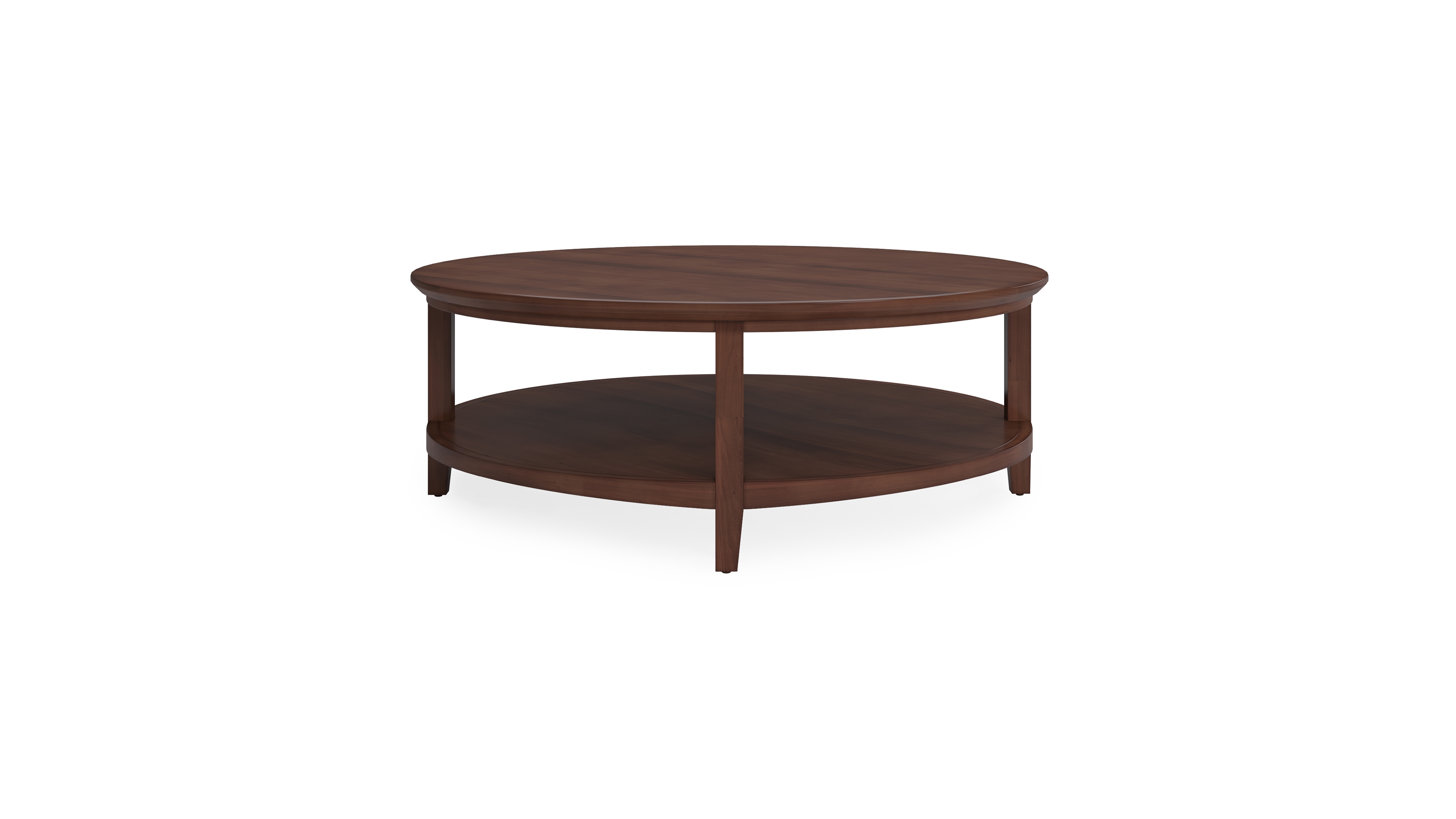 Furniture 47" Solid Wood Hedworth Round Coffee Table