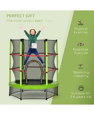 Φ5FT Kids Trampoline with Enclosure Net for Age 3 to 6 Years