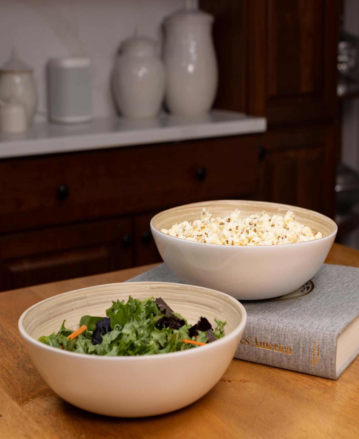 Joyce Chen Lexa Collection 2-pc. Salad Bowl Set In White