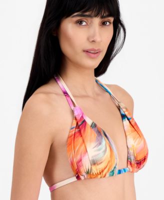 Women's Tie-Back V-Neck Swim Bikini Top