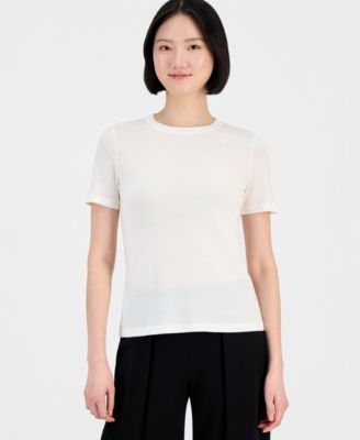 Women's Merino Wool Short-Sleeve Sweater