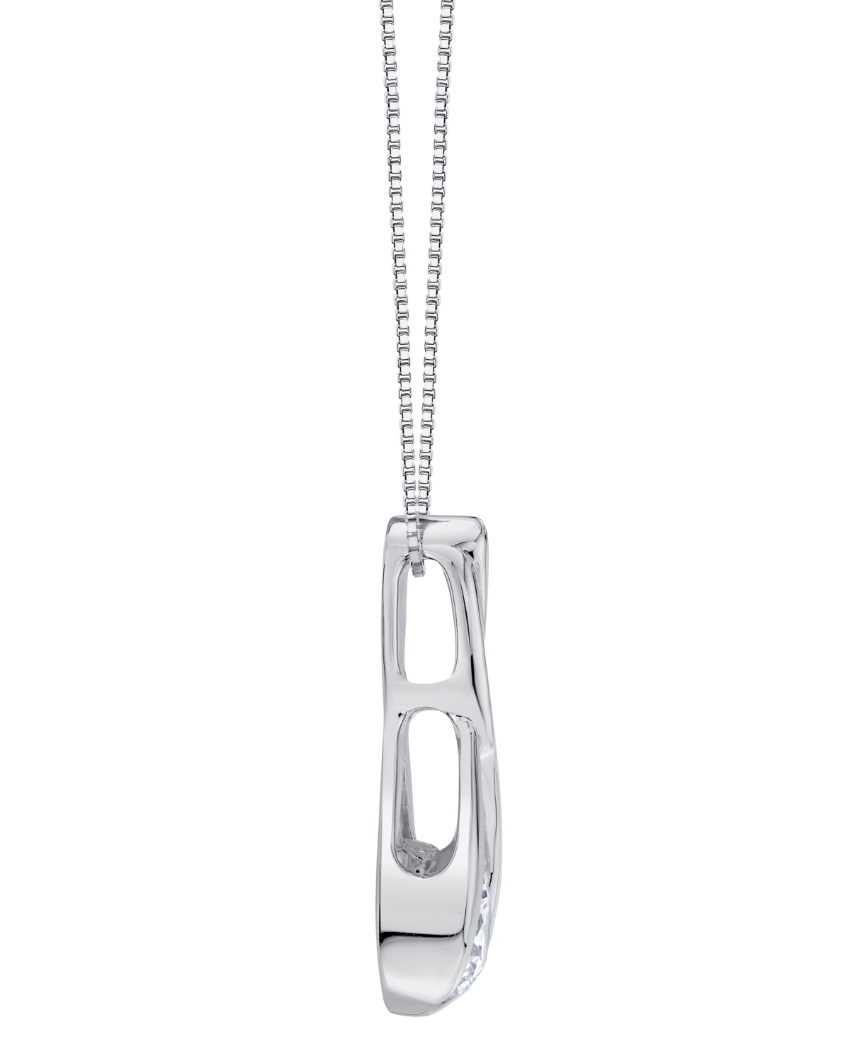 Sirena Lab Grown Diamond Knot Pendant Necklace (2 Ct. T.w.) In 14k White Gold (also In 14k Yellow Gold) In Metallic