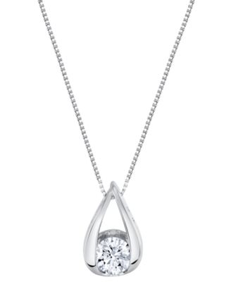 Sirena - Lab Grown Diamond Pendant Necklace (1 ct. t.w.) in 14K Gold