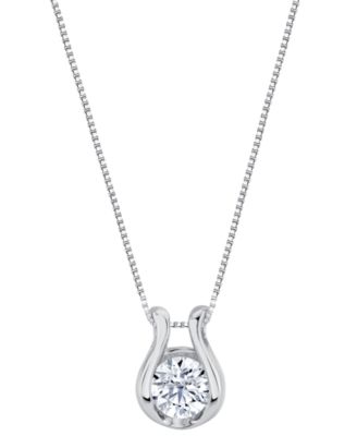 Sirena - Lab Grown Diamond Horseshoe Pendant Necklace (1-1/2 ct. t.w.) in 14K Gold