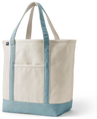 Large 5 Pocket Open Top Canvas Tote Bag