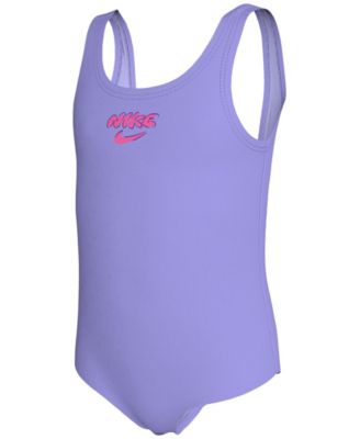 Girls' 4-6X Doodle Floral U-Back Swimsuit