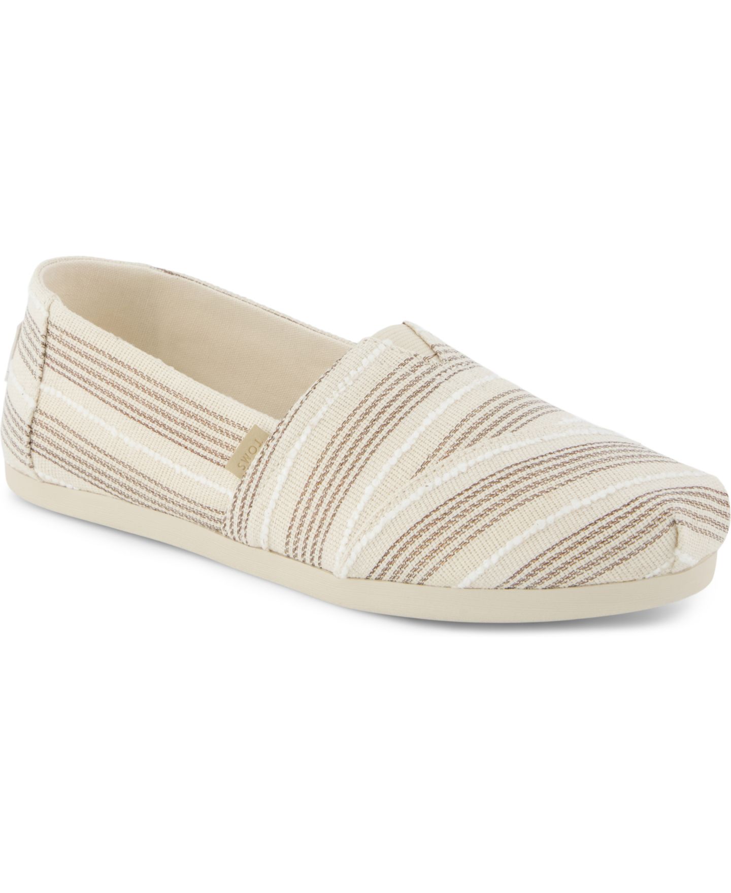 Женские балетки TOMS Aclass Slip-On Flats, цвет: Натуральный — фото 1