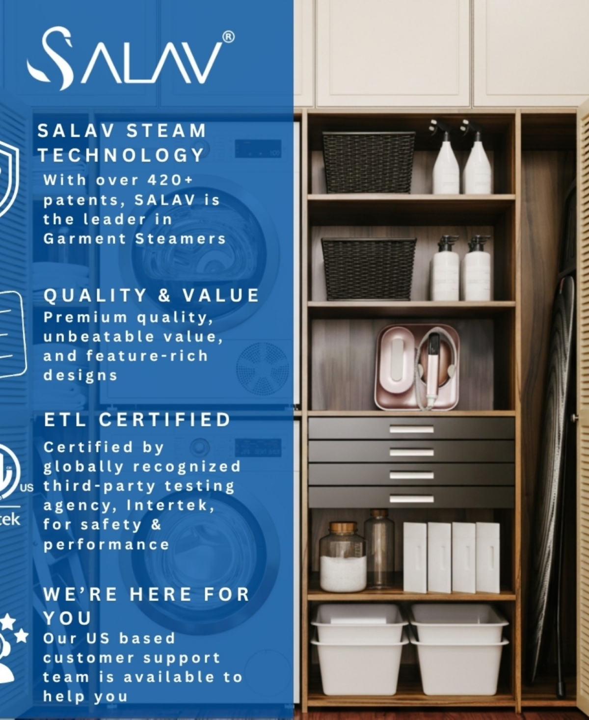 Salav Deluxe Duopress Steam Station