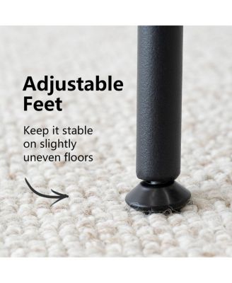 5-Piece 35" Round White Pedestal Dining Table Set with 4 Curved Back Boucle Upholstered Chairs and Black Metal Legs-Maison Boucle