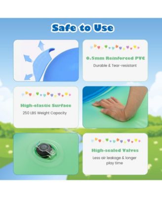 7.5 Foot Giant Inflatable Dome Rocker Bouncer with 6 Built-in Handles for Kids