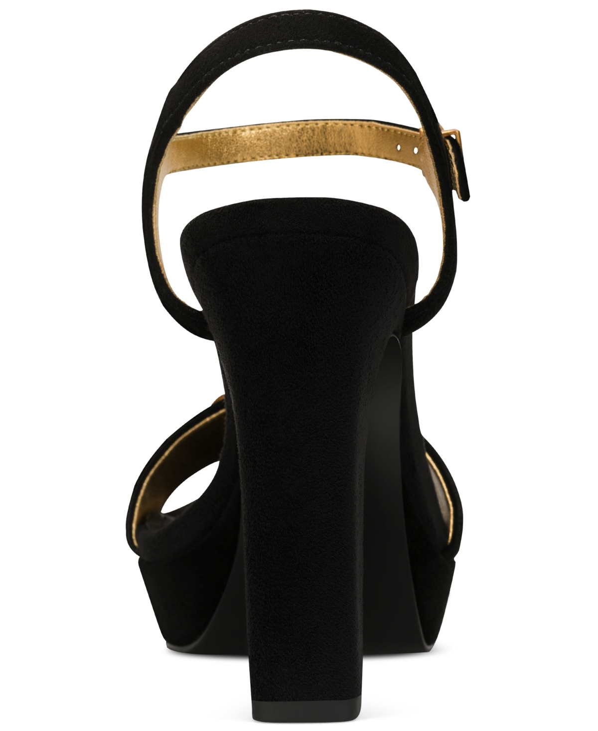 Donna Karan New York Shepard Ankle Strap Platform Sandal In Black