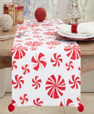 Sweet Peppermint Candy Table Runner, 16" x 90"