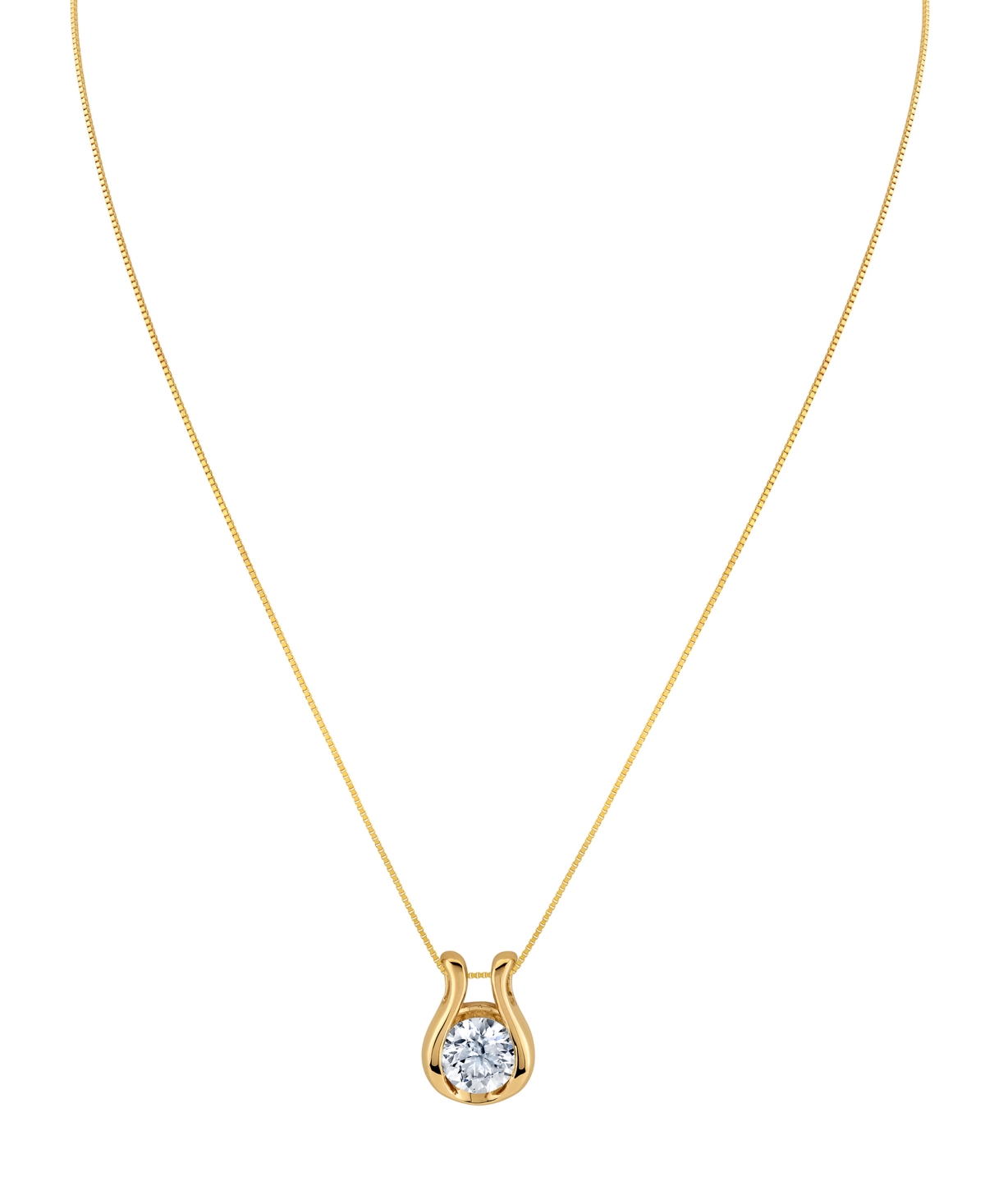 Sirena Lab Grown Diamond Horseshoe Pendant Necklace (1-1/2 Ct. T.w.) In 14k White Gold (also In 14k Yellow  In Gold