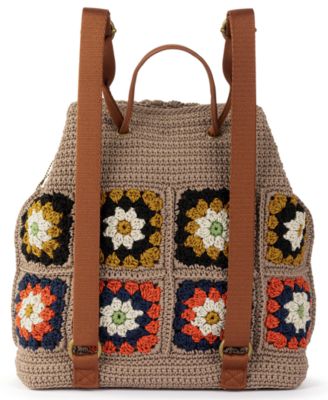 Women's Sayulita Crochet Large Backpack