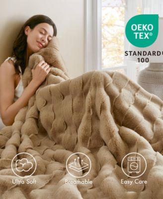 Vivienne Faux Fur Throw, 50" x 60"