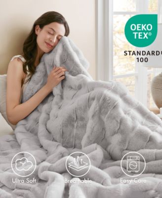 Vivienne Faux Fur Throw, 50" x 60"