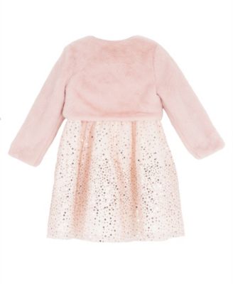 Girls' 4T-6X Sequin Jacket, Dress and Purse, 3-Piece Set