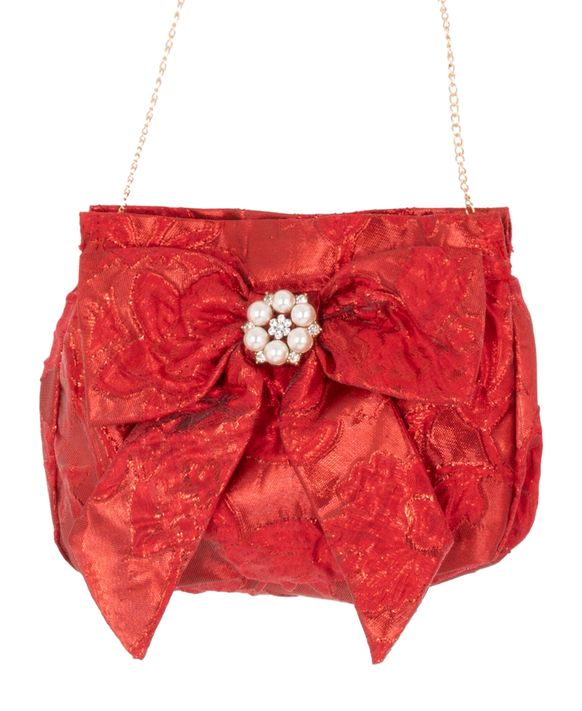 Rare Editions Girls 4t-6x Metallic Sleeveless Dress With Bow Clutch In Animal Print