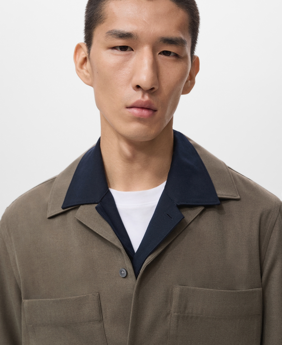 Mango Men's Regular-Fit Pocket Overshirt