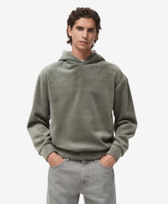MANGO - Men's Corduroy Hooded Sweatshirt