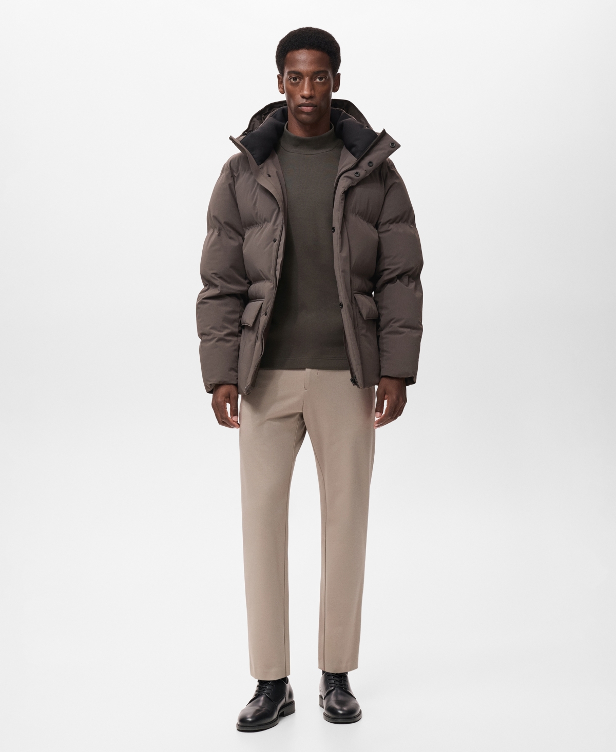 Mango Men's Perkins Neck Long-Sleeved T-Shirt