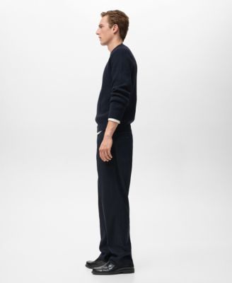 Men's Ribbed Wool-Blend Sweater