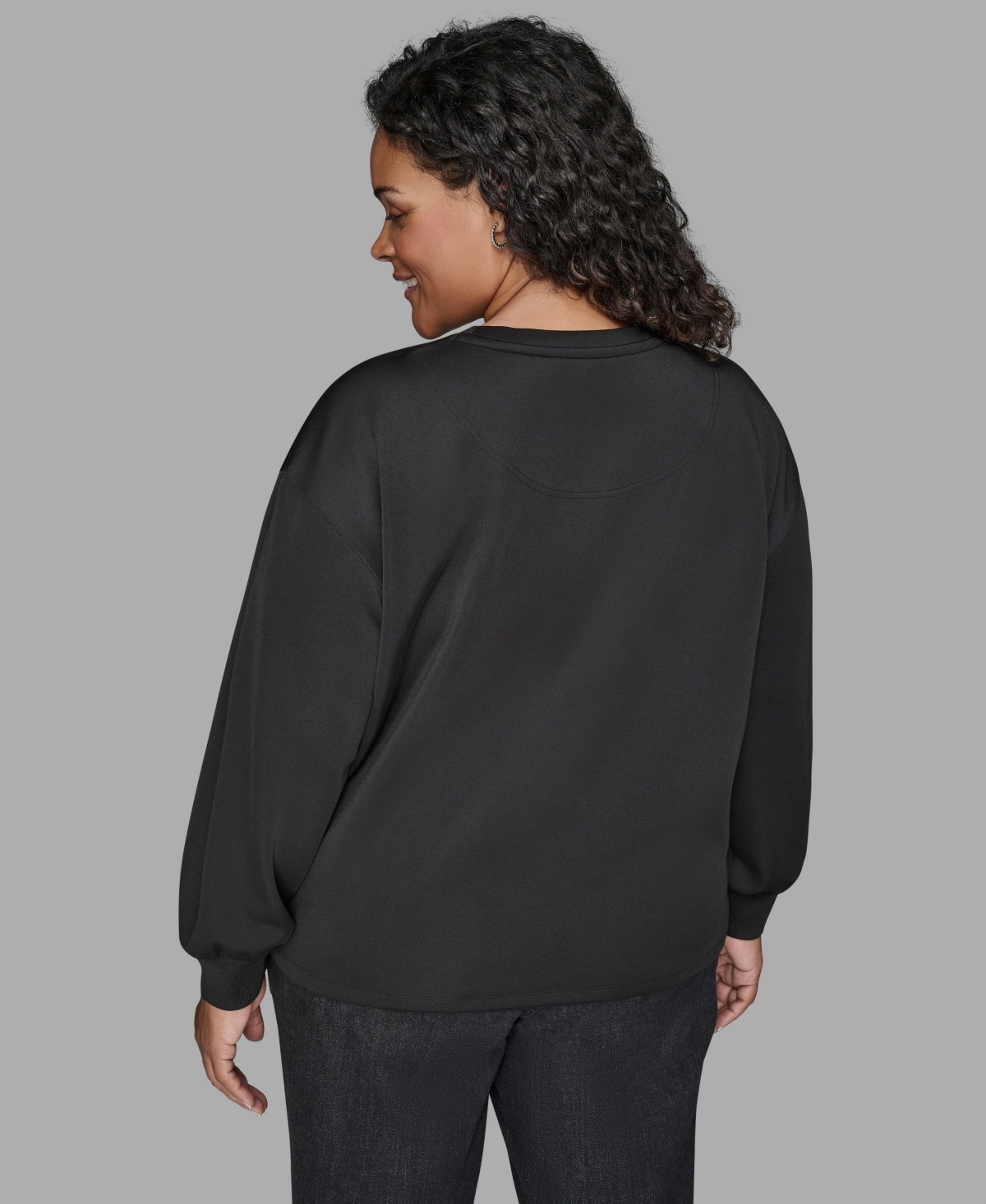 Karl Lagerfeld Plus Size Embroidery Pull-on Top In Multi