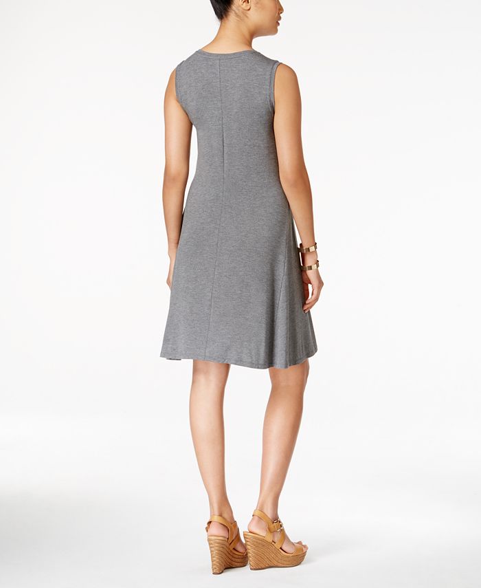 Style & Co Sleeveless A-Line Swing Dress, Created for Macy's - Macy's