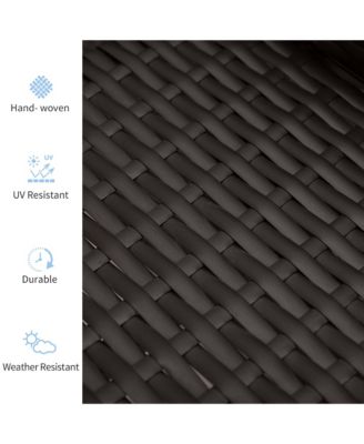 Outdoor Recliner, Reclining Chair w/ Footrest & Cushions,