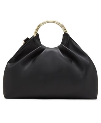 Solid Ground Ring Handle Bag