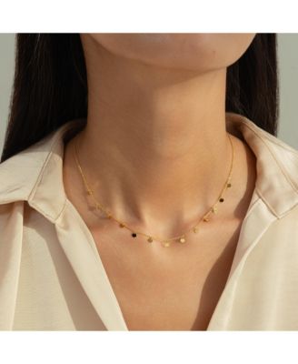 Sterling Silver 18k Gold Plated Katy Small Charms Necklace