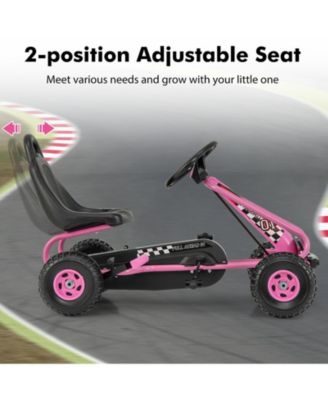 4 Wheel Pedal Powered Ride On Car with Adjustable Seat