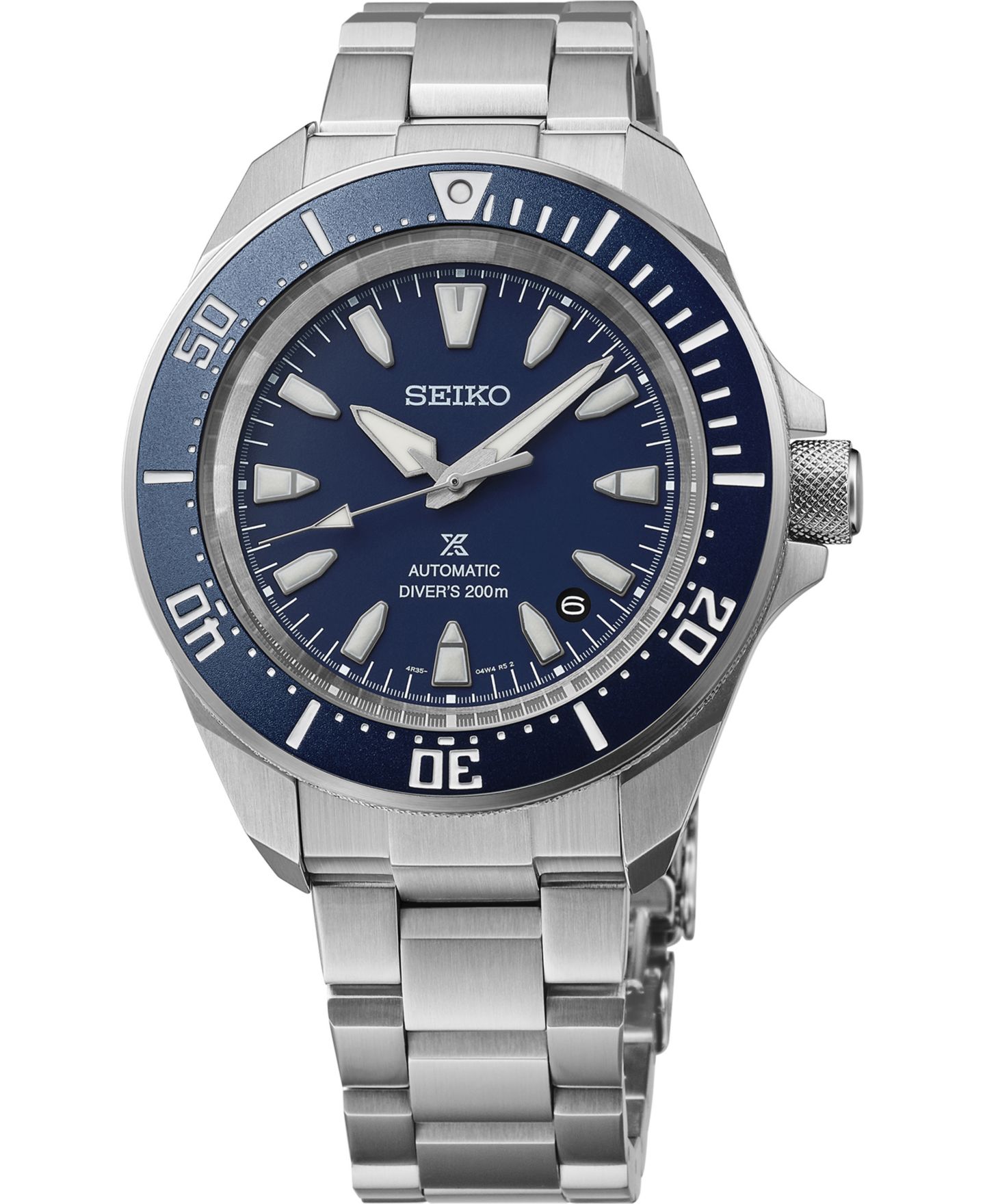 Мужские часы Seiko Prospex Diver Silver Stainless Steel Bracelet Watch, 41.7mm — фото 1