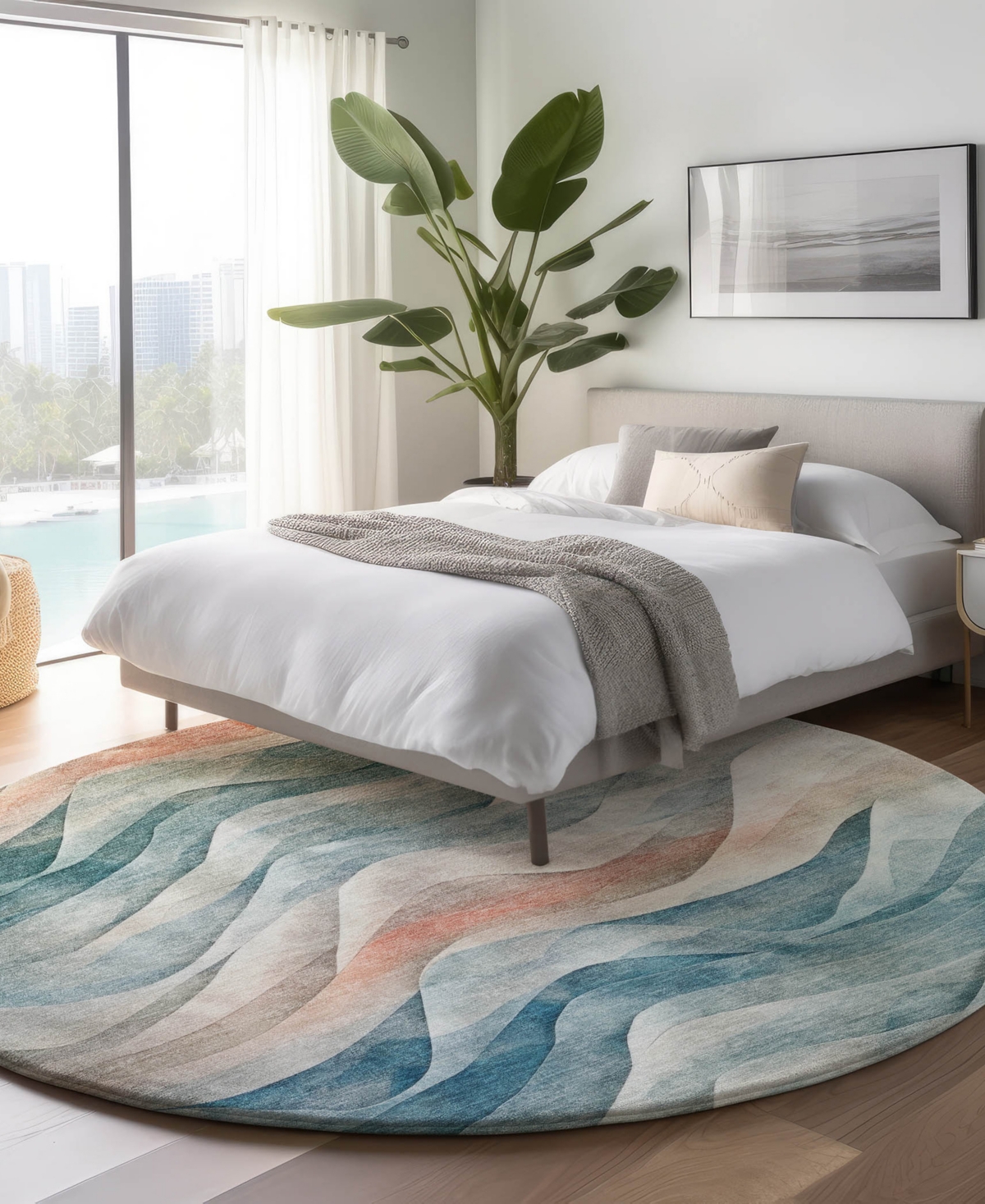 Dalyn Pacifica Pa3 8'x8' Round Area Rug In Multi