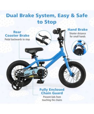 12 Inch Kids Bike Adjustable for 3-4 Years Old with Low-Step Frame