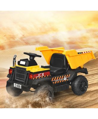 12V Battery Kids Ride On Dump Truck with Electric Bucket and Dump Bed