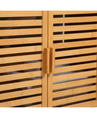 Bamboo Freestanding Under-Sink Bathroom Organizer Cabinet