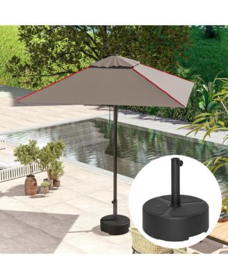 Outsunny Round Patio Umbrella Base Holder, Outdoor Umbrella Sd,