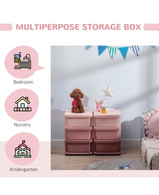 29.5&amp;#x22; 3 Tier Kids Storage Unit Dresser Tower