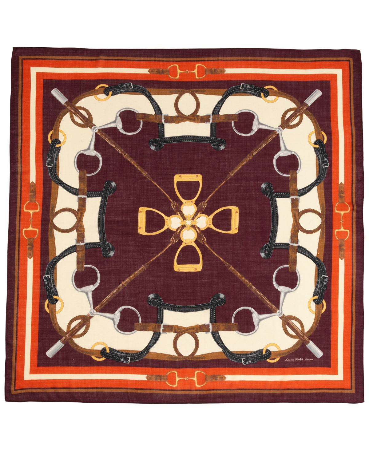 Lauren Ralph Lauren Belting Bit Square Scarf