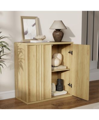 31.5" Modern Fluted Sideboard with Storage, Accent Cabinet