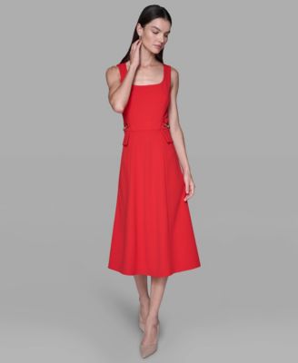 KARL LAGERFELD PARIS - Women's Sleeveless Midi Dress