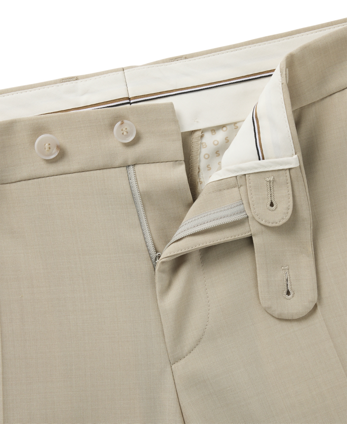 Boss by Hugo Men's Washable Super-Flex Formal Trousers