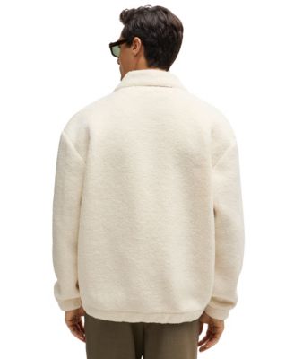 Men's Teddy Fabric Regular-Fit Jacket