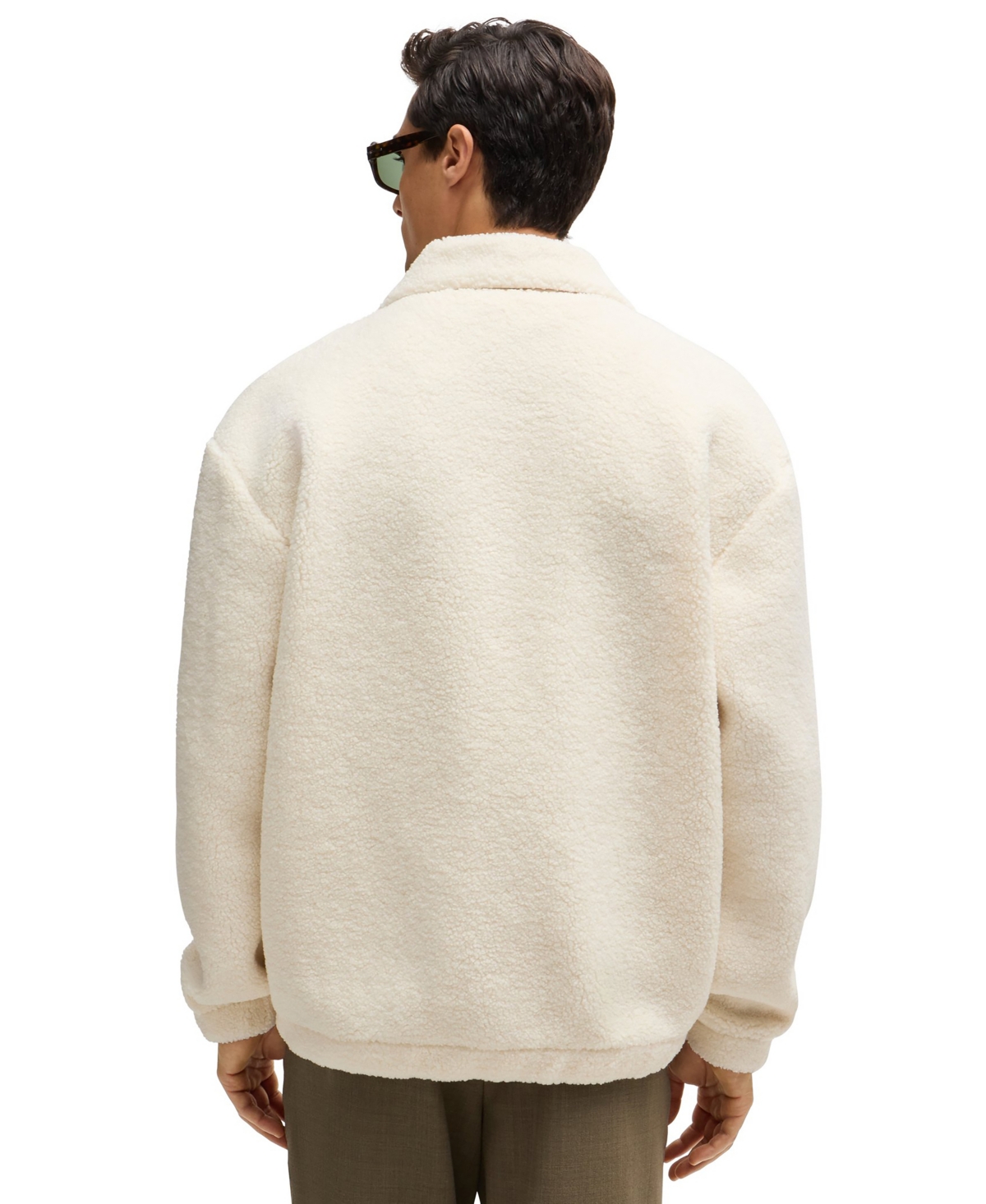 Boss by Hugo Men's Teddy Fabric Regular-Fit Jacket