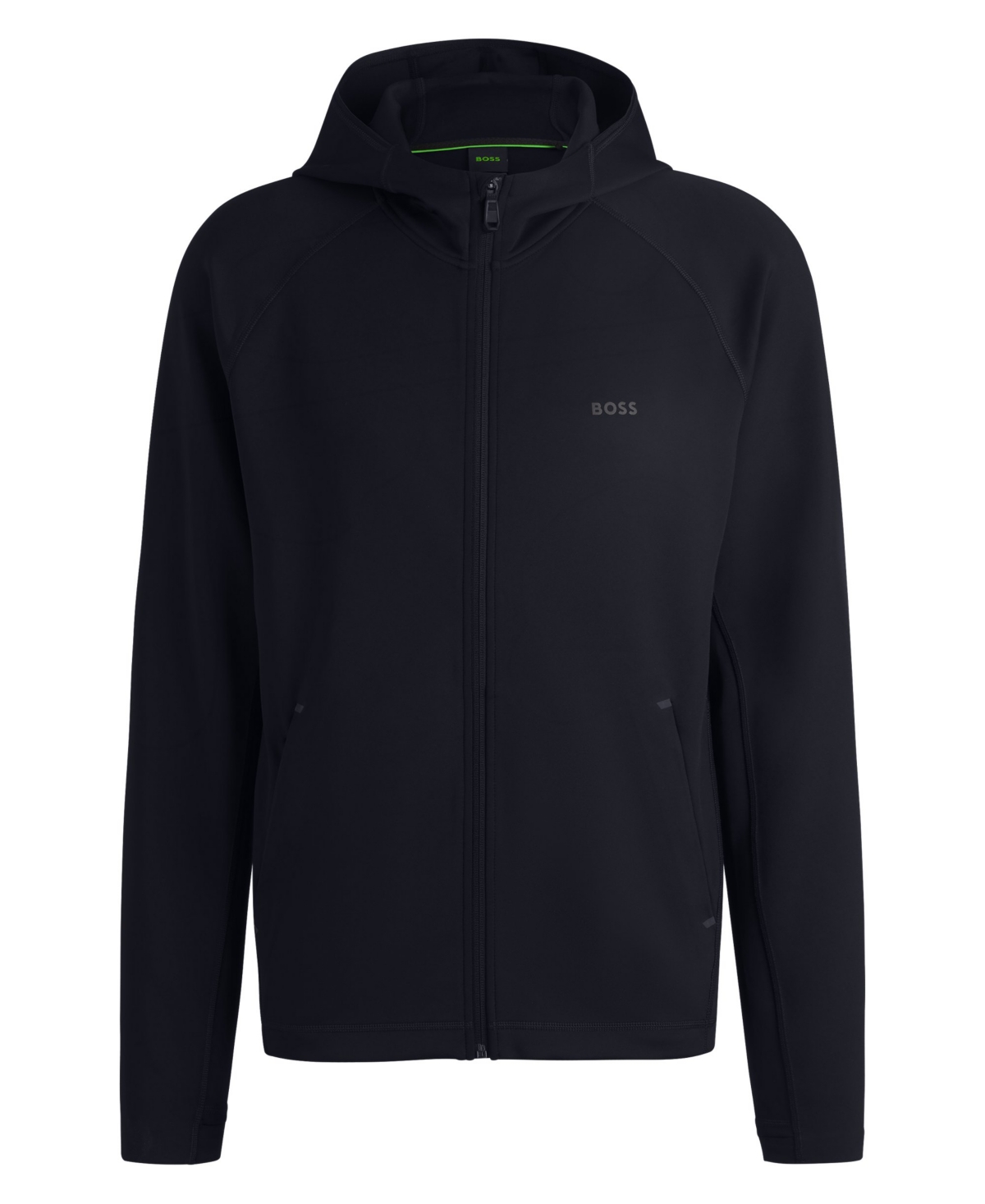 Boss by Hugo Men's Reflective Branding Zip-Up Hoodie