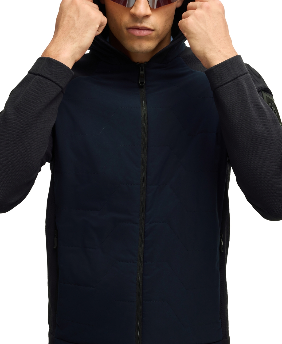 Boss by Hugo Men's Padded Front Knitted Jacket