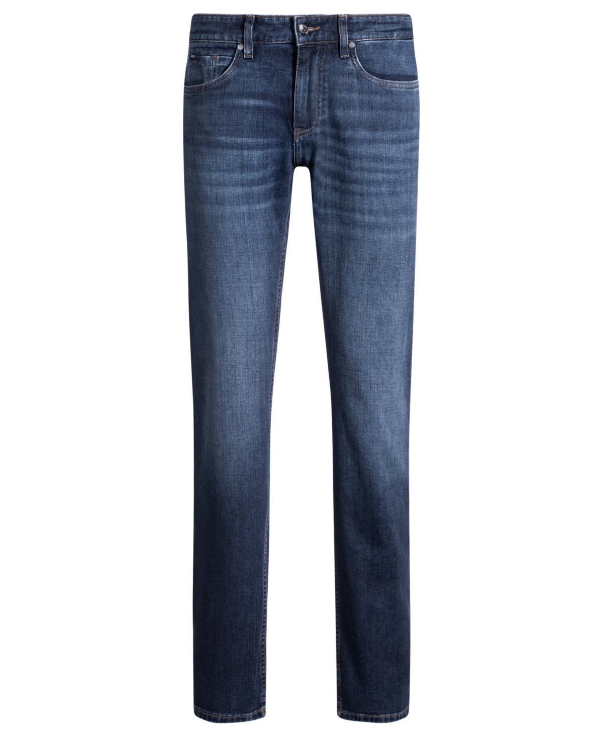 Hugo Boss Boss By  Men's Comfort-stretch Denim Delaware Slim-fit Jeans In Blue